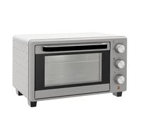 HOMCOM Horno Eléctrico de Sobremesa Horno Sobremesa de 21L 1400W Mini Horno Tostador con Temporizador hasta 60min y Temperatura Regulable hasta 230℃ Plateado