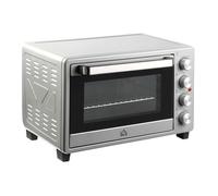 Homcom horno eléctrico de sobremesa horno sobremesa de 32l 1600w con 3 modos de calor temporizador 60 min y temperatura regulable hasta 230℃ plata