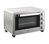HOMCOM Horno Eléctrico de Sobremesa Mini Horno Tostador 32L 1600W Plata