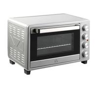 HOMCOM Horno Eléctrico de Sobremesa Mini Horno Tostador 32L 1600W Plata | 3 Modos de Calor, Temporizador 60 Min, Temperatura Regulable hasta 230℃