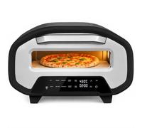 HOMCOM Horno para Pizza Eléctrico de Sobremesa 2200 W, 8 Modos, 430 °C, Temporizador, Piedra Cerámica de 30,5 cm, Control Táctil LCD