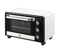 HOMCOM Horno Sobremesa de Convección 16L 1400W con 3 Modos de Calor Temporizador 60 Minutos Bandeja de Horneado y Rejilla 44x32x28,1 cm|AOSOM ES