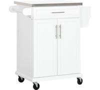 Homcom Isla de cocina blanco 83.5 x 45.7 x 90.5 cm