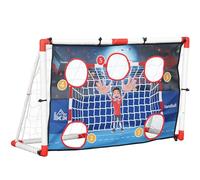 HOMCOM Jaula de Balonmano para niños al Aire Libre, portería de 5 Zonas, balón de Balonmano Hinchable, Bomba, estacas de Tierra en Forma de U, armazón Ligero