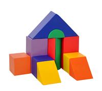 HOMCOM Juego de 11 Bloques de Espuma para Niños Bloques Psicomotricidad Multicolor