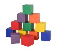 HOMCOM Juego de 12 Bloques Psicomotricidad para Niños Multicolor Multicolor