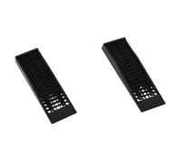 HOMCOM Juego de 2 Rampas para Coche de Plástico, Rampas Portátiles Carga hasta 3 Toneladas para Coches SUV Furgonetas Pequeñas, Antideslizante, Estable, 70x19,5 cm, Negro