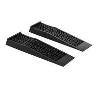 HOMCOM Juego de 2 Rampas para Coche de Plástico, Rampas Portátiles Carga hasta 3 Toneladas para Coches SUV Furgonetas Pequeñas, Antideslizante, Estable, 70x19,5 cm, Negro