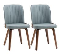 HOMCOM Juego de 2 Sillas de Comedor Modernas con Asientos Tapizados 47,5x57x85cm
