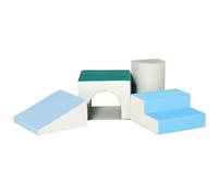 HOMCOM Juego de 4 Bloques de Espuma para Niños de 1-3 Años Figuras de Construcción Juguete para Aprendizaje 150x50x39 cm Multicolor Aosom España
