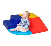 HOMCOM Juego de 4 Bloques de Psicomotricidad Infantil Multicolor | Bloques de Construcción, Juguete para Aprendizaje, para Escalar y Arrastrarse