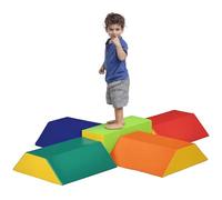 HOMCOM Juego de 5 Bloques de Espuma 12-36 Meses 48x19x48 cm Multicolor