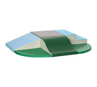 HOMCOM Juego de 6 Bloques de Espuma para Niños de 12-36 Meses Juguete Educativo de Construcción 150x100x24 cm Multicolor