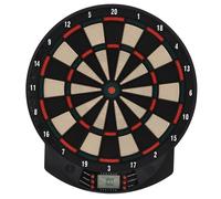 HOMCOM Juego de dardos electrónico con 26 juegos principales y sus variaciones electrónicas para 8 jugadores, 30 flechas