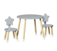 Homcom - Conjunto de mesa y dos sillas estrella