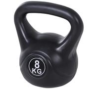 HOMCOM Kettlebell de 8kg para Fitness y Deporte en PVC con Arena Mango Liso Antideslizante Aosom España