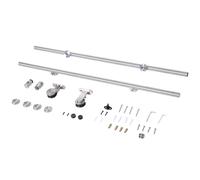 HOMCOM Kit Instalacion Puerta Corredera Madera Puertas Corredizas Riel Acero Inoxidable