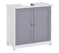 HOMCOM Kleankin Mueble de Baño Lavabo - Armario con y Estante - 60L x 30A x 60H cm - Madera