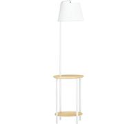 Homcom Lámpara de Pie 43x39.5x162 cm Blanco