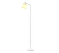 HOMCOM Lámpara de Pie LED Regulable, Lámpara de Pie Salón Moderna con Pantalla Giratoria 350°, 3 Temperaturas de Color 3000K/4000K/6500K y Bombilla E27, para Dormitorio, Oficina, Blanco