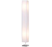 HOMCOM Lámpara de pie luz tenue moderna 40 W 14L x 14W x 120H cm acero inoxidable blanco