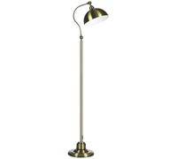 HOMCOM Lámpara de pie pantalla regulable 40W portalámparas E27 Bronce