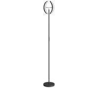 HOMCOM Lámpara de Pie Regulable 2700K-6000K con Mando a Distancia y Doble Cabezal Giratorio 350°, Negro Aosom España