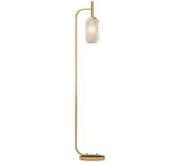 HOMCOM Lámpara de pie salón 152 cm interruptor Dorado
