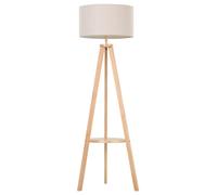 HOMCOM Lámpara de Pie Trípode Moderna para Salón Dormitorio Estudio con Iluminación E27 40W y Interruptor de Pie Base Inoxidable 154cm Aosom España