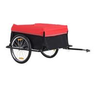 HOMCOM Lastenanhänger Transportanhänger Fahrrad Lasten-Fahrradanhänger Anhänge CargoTrailer