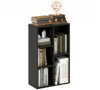 HOMCOM Librería de 4 Niveles Estantería de Libros con 11 Compartimentos Diseño Vertical u Horizontal para Sala de Estar Oficina Dormitorio 74,3x24x106 cm Blanco