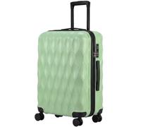 HOMCOM Maleta de 65 cm y 64 L, Equipaje de Mano Ligero de ABS rígido con Cerradura TSA, Ruedas giratorias 360°, asa telescópica y Asas Laterales, Verde