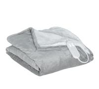 Homcom Manta Eléctrica 180x130 Cm 10 Niveles De Temperatura Gris