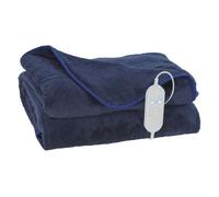 Homcom Manta Eléctrica 180x130 Cm Lavar A Máquina Azul