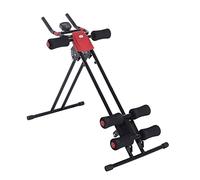 Homcom Máquina de Abdominales Plegable Aparato de Musculación Fitness Entrenamiento Pantalla LCD