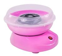 HOMCOM Máquina de Algodón de Azúcar, 450W-550W, Máquina para Hacer Algodón de Azúcar con 10 Palitos, para Fiestas de Cumpleaños Infantiles, en Casa, 27x26x18 cm, Rosa