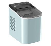 HOMCOM Máquina de Hielo, Máquina de Cubitos de Hielo Autolimpiable, 12 kg/24H, 9 Cubitos Listos en 7 Minutos, 2 Tamaños de Hielo, 1,5L Depósito, para Hogar, Cocina, Oficina, Bar, Azul