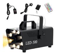 HOMCOM Máquina de niebla y humo 450W efecto RGB