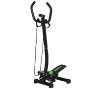 HOMCOM Máquina de Step Stepper Up-Down Máquina de Paso con 2 Reposapiés Pedales Ajustables 40x48x118cm Black