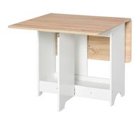 HOMCOM Mesa Consola Abatible con Estante, Mesita de Salón Plegable Aosom España