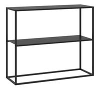 HOMCOM Mesa Consola de Estilo Industrial Mueble de Recibidor Elegante para Pasillo Carga 20 kg 90x30x75cm Negro Aosom España