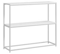 HOMCOM Mesa Consola Recibidor con Estante Abierto 100x30x87 cm Blanco