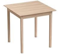 HOMCOM Mesa de Cocina Comedor Cuadrada Diseño Moderno 75x75x76 cm Madera Natural Aosom España