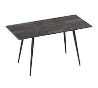 HOMCOM Mesa de comedor extensible, mesa ampliable para 6-8 personas, mesa de cocina con patas de acero sólidas Aosom España