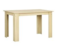 HOMCOM Mesa de Comedor para 4-6 Personas Rectangular de Melamina de Madera y Estilo Moderno 120x69x75 cm Roble Aosom España