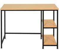 Homcom Mesa de Oficina con 2 Estantes 106x50x76cm Madera