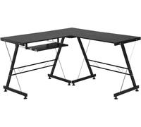 Homcom Mesa de ordenador 130x130x73.5 cm negro