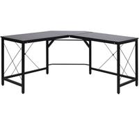 Homcom Mesa de ordenador 150x150x76cm negro
