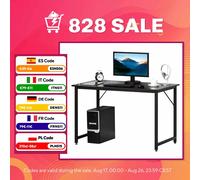 HOMCOM Escritorio para Hogar Oficina con Pies Ajustables de 120x60x73cm