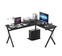 HOMCOM Mesa de Ordenador PC de Tabla de Madera Mesa Esquinera de Angulo para Oficina Dormitorio Hogar Escuela Aosom España